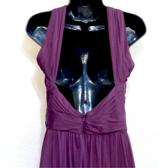 David’s Bridal Woman Plum Bridesmaids Dress Size 6 - Picture 7 of 13